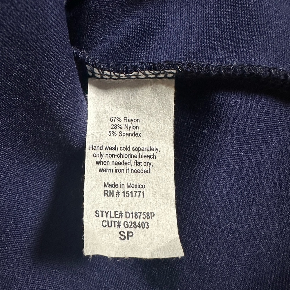 Mynta Capricorn open back midi dress, navy blue. Size Small Petite. NWT. - Picture 5 of 5